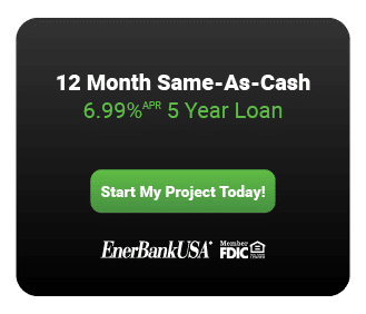 12 month same as cash then 6.99% 5YR Project payment option